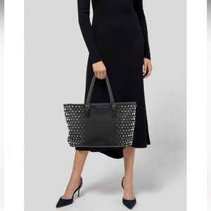NWOT MICHAEL KORS LIMITED Edition #167/2000 Jet Set Pyramid Stud Large Tote Bag